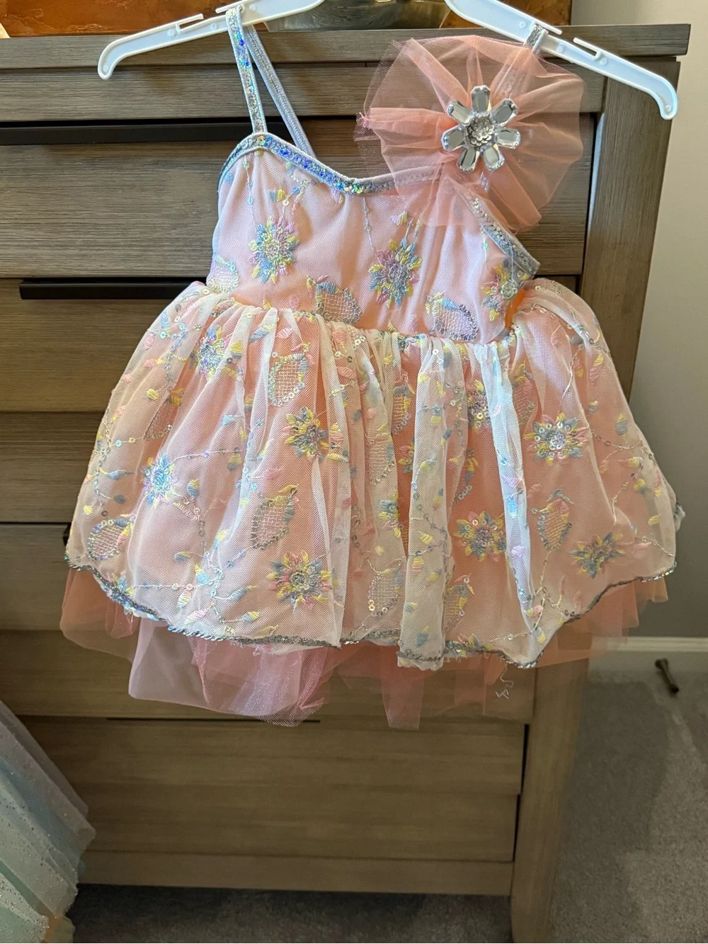 Girls Pink Sparkle Ballet Tutu Dress
